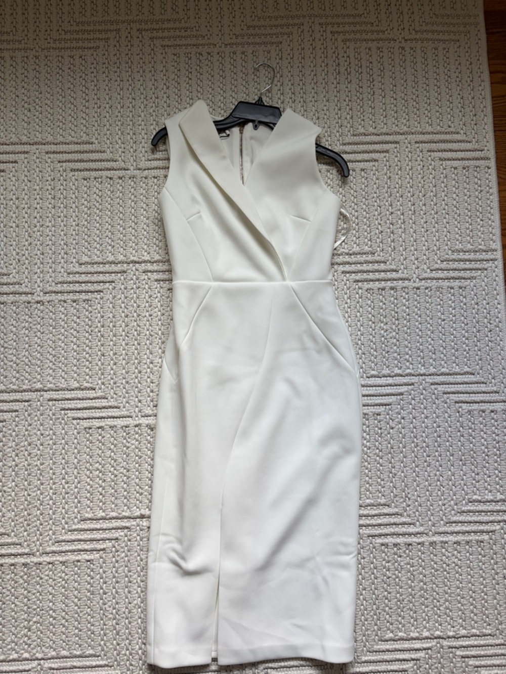 NWT: Ted Baker White Sleeveless Sheath Dress - Picture 2 of 6